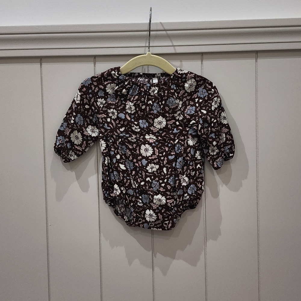 Rylee and Cru Floral Bubble Romper 0-3 months